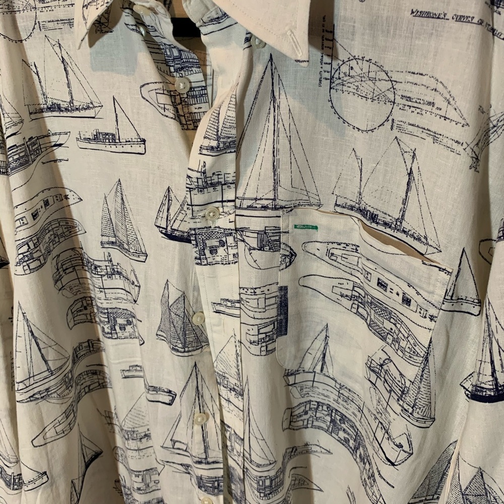 Tommy Hilfiger Boat Printed Button Up - Picture 2 of 6